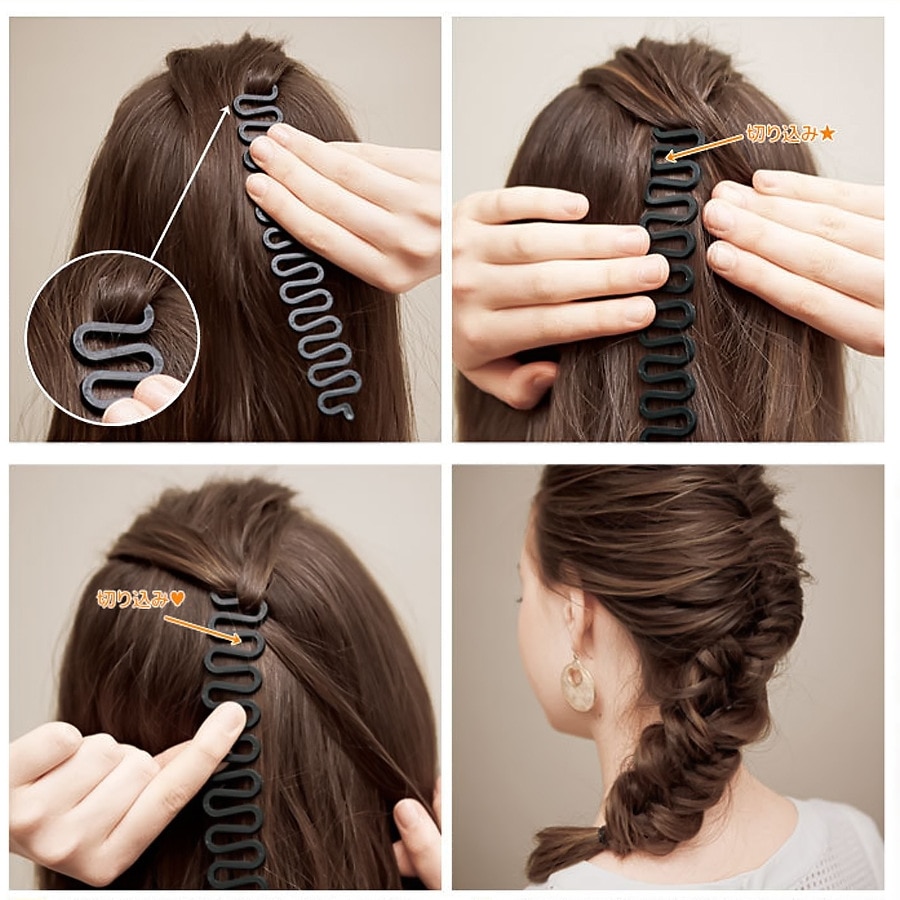 Magie Haar Flechten Fisch Bindung Wellen Flechter Werkzeug Rolle Mit Haar Twist Styling Brötchen-hersteller