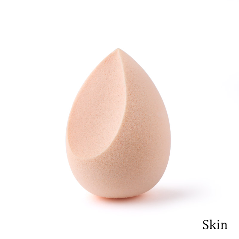 Éponge de maquillage anti-cernes, poudre cosmétique lisse, bouffante, fond de teint en forme de coupe, goutte d'eau, outil mélangeur de maquillage biseauté: green