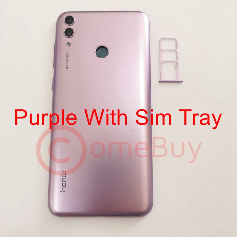 For Huawei Honor 8C Back Battery Cover Door Rear Housing Case With Sim Tray For Honor 8C Battery Cover Replacement BKK-L21
