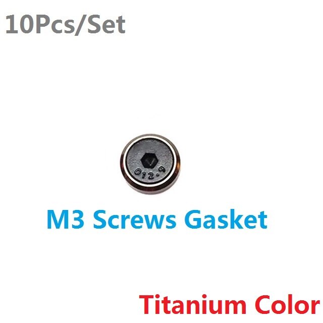 10 Stks/set M3 Schroeven Pakking Aluminium Cone Verzonken Gat Sink Hoofd Wasmachine Auto-Styling 2020NEW Multifunctionele: TitaniumColor