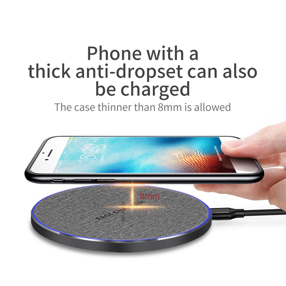 Fdgao 20w qi kabelloses ladegerät für iphone 13 pro , 12 , 11 x xr  xs 8  s21 s20 s10 s9 samsung, usb typ c schnellladepad