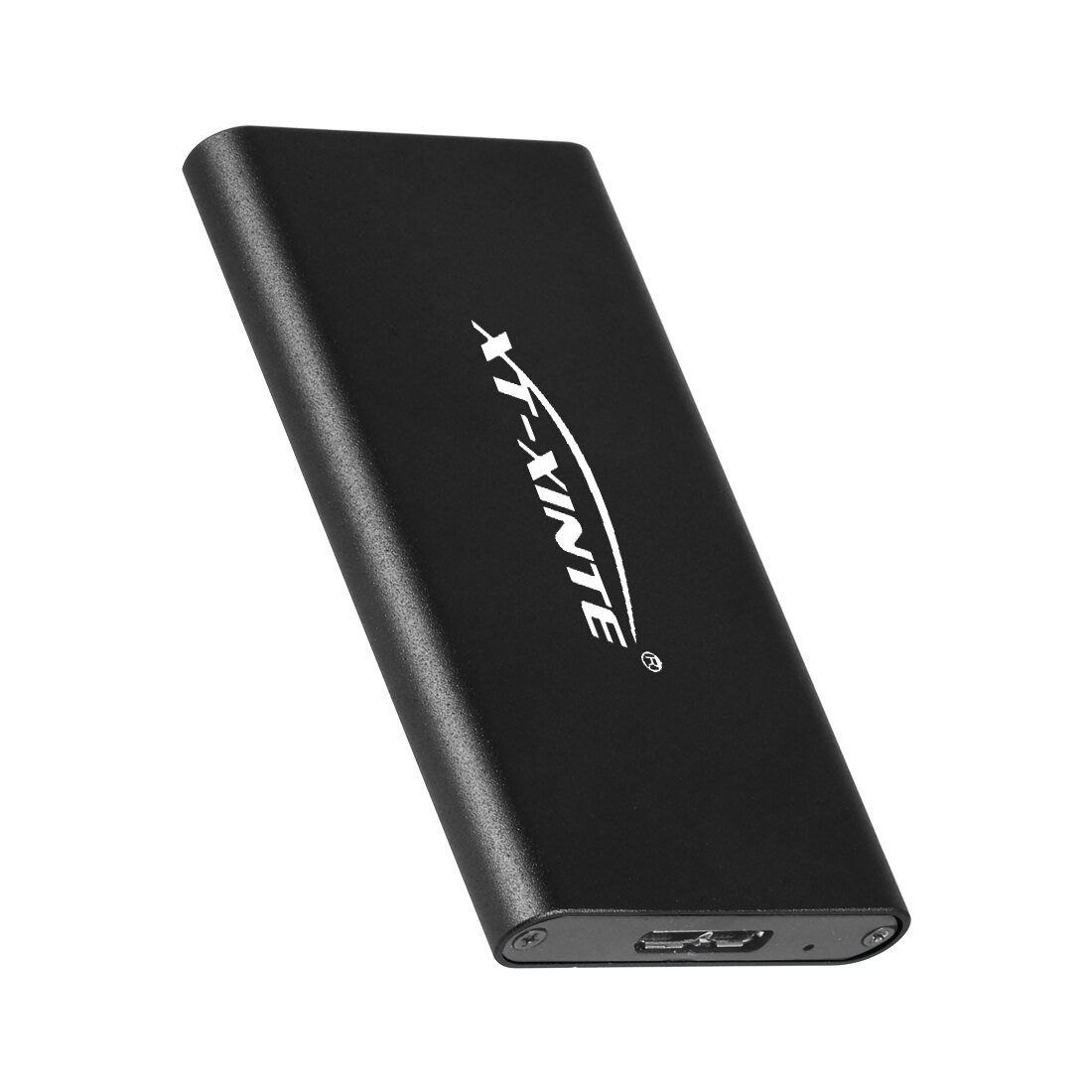 XT-XINTE Mini mSATA to USB 3.0 HDD Hard Drive External Enclosure Hard Drive Adapter Case For mSATA SSD Case Box: Black