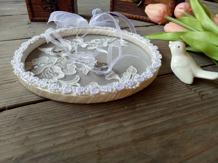 Handgemaakte Bruiloft props ring instellen ring doos creatieve bruiloft ambachten diameter17cm