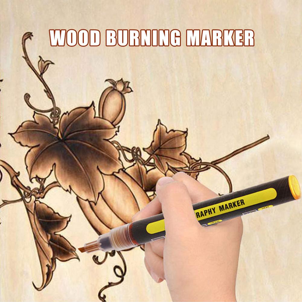 Wood Burning Pen Marker - Chemical Wood Burning Marker - Scorch Pen for DIY Wood Projects