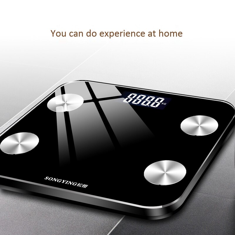 Songying-báscula de peso inteligente para salud, balanza electrónica de peso con carga por Bluetooth