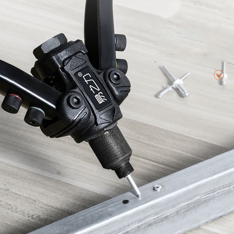 Premium 3 in 1 Heavy Duty Riveter Hand Riveter for Plastic Metal Leather BV789