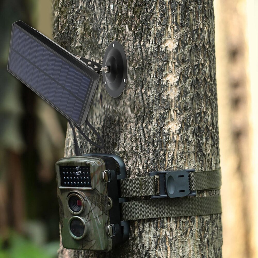 Outdoor Solar Panel Hunting Trail Camera Power Supply Charger Battery 1800mah 9V Waterproof Rechargeable Battery For All Cameras