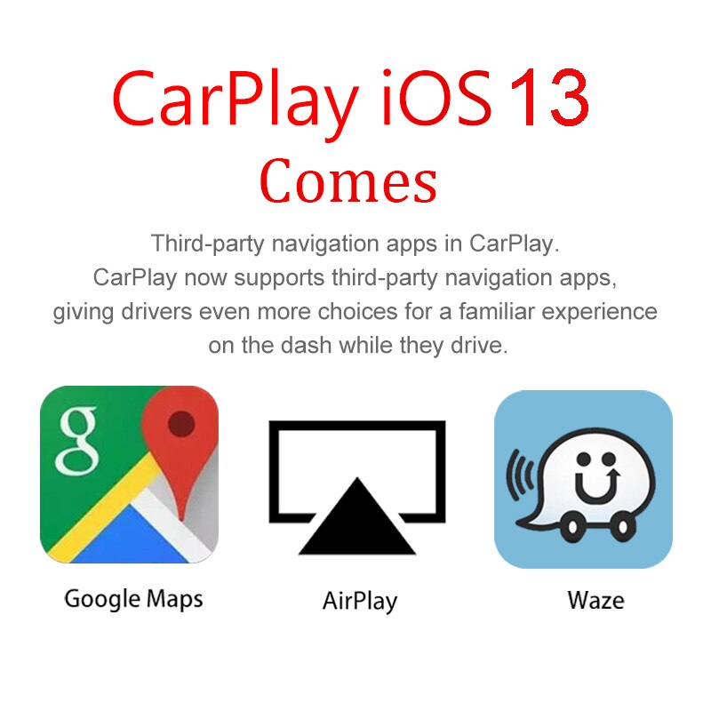 Carlinkit Wireless Smart Link Apple CarPlay Dongle for Android Navigation Player Mini USB Carplay Stick with Built-in Microphone