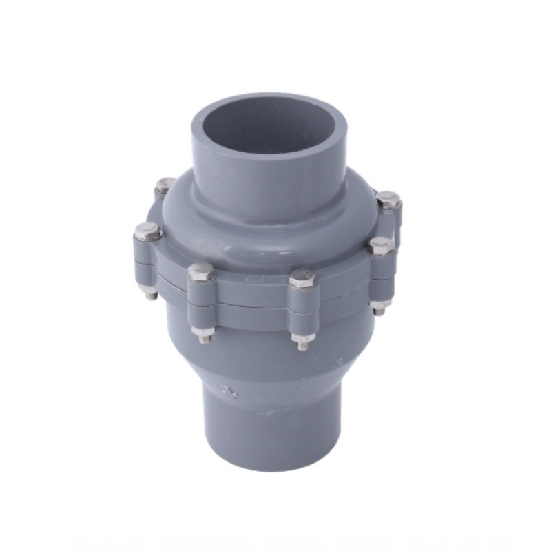 1pcs UPVC non-return flap valve one-way valve Plastic flap check valve 25-160MM inner diameter Vertical lie general