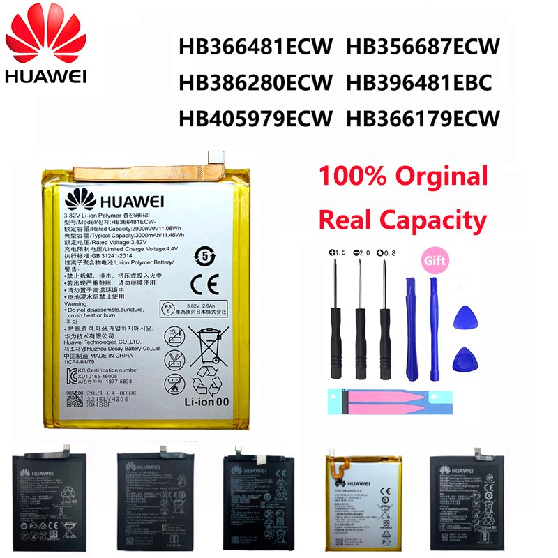 Orginal Huawei P9 P10 Honor 8 9 Lite 9i 5C HB366481ECW Genieten Nova Mate 2 2i 3i 5A 5X 7A 7X G7 G8 G10 Plus Pro Se Telefoon Batterij