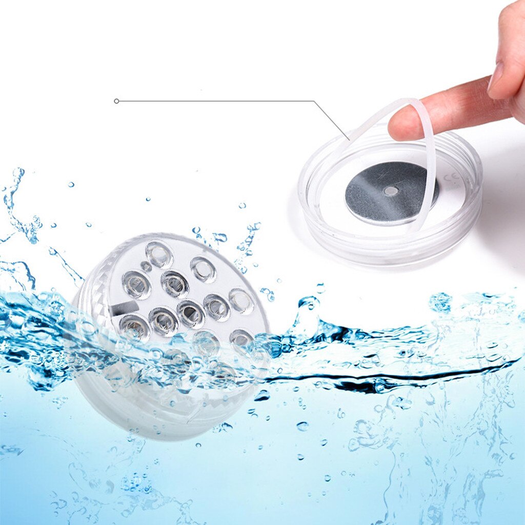 Swimming Pool Light RGB LED Bulb Submersible Underwater LED Light+Remote Control Operated Underwater Night Lamp Garden Decoratio