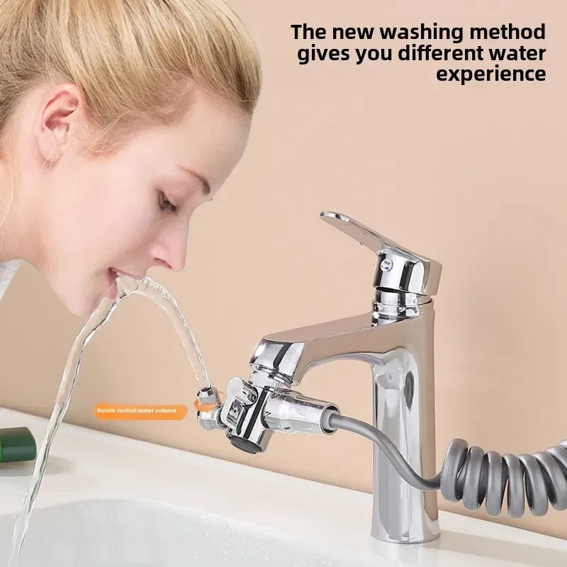 Faucet External Shower Set Bathroom Multi-function Massage Pressurized Copper Faucet Shower Toilet Basin Shampoo Accessories