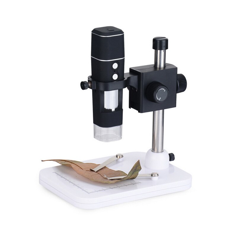1000X WIFI Digital Microscope 1080P Wireless Smartphone Mobile Phone Microscope Adjustable 8 LED with Stand For phone For Window: 160X175X120mm