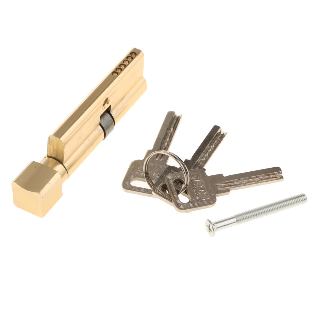 90mm Cylinder Lock with Thumb Turn Zinc Alloy Body Brushed Finish Lock Core Euro profile Cylinder Lock