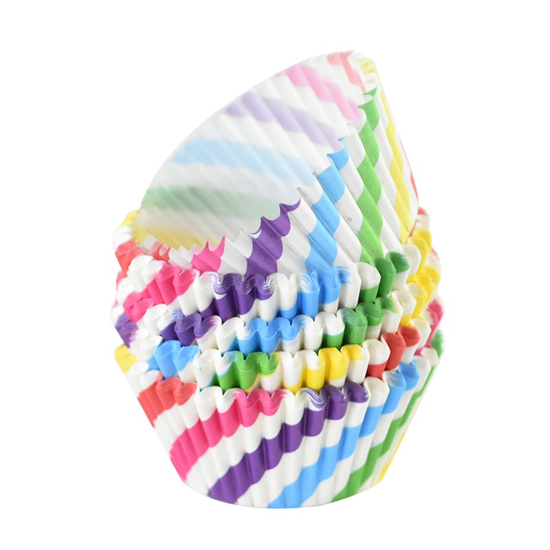 Emballage de gâteaux en papier, 100 pièces, tasses à Muffin, fête, bricolage, cuisine, lieu de cuisson, moule Cupcake, Dessert, boîte étanche à l&#39;huile de 7cm