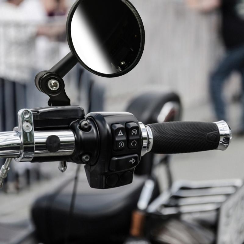 242a motorfiets achteruitkijkspiegels anti-verblinding motorfiets zwarte stuur zij bolle spiegel universele scooterspiegels