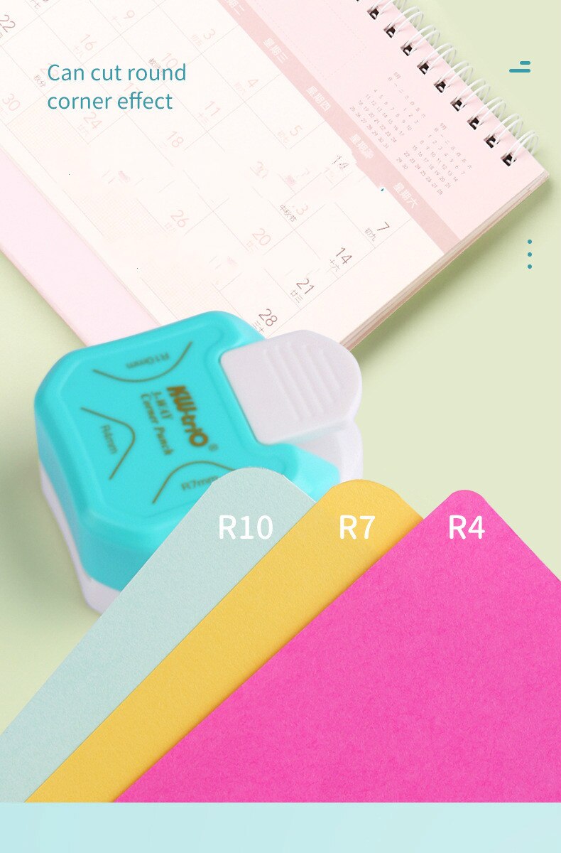 R4 R7 R10 3 In 1 Corner Rounder Papier Stoten Border Punch Ronde Hoek Paper Cutter Card Scrapbooking Voor Diy handgemaakte Ambachten