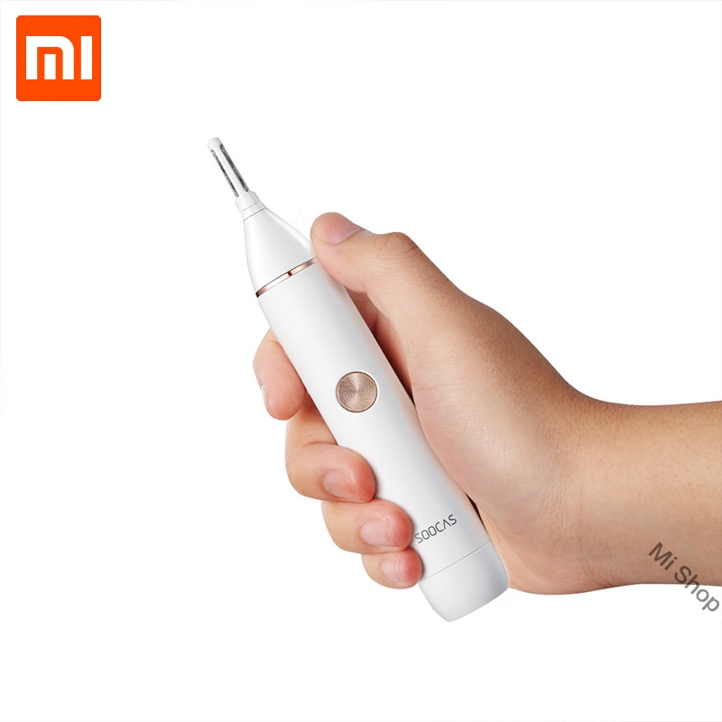 Original Xiaomi Mijia Soocas IPX5 wasserdichte Nase Haar Trimmer Augenbraue Haarschneidemaschine Scharfe Klinge kabellos Nasen Reiniger für Männer frauen