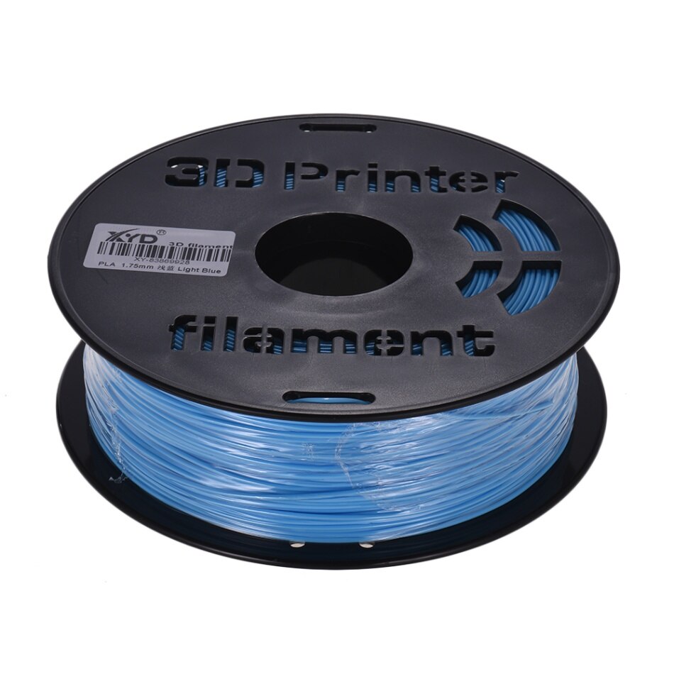 Pla filamentti 3d tulostinmateriaali pla filamentti 1.75mm halkaisija tulostusmateriaalin tarjonta 3d tulostinta 1kg/  kela: Vaaleansininen