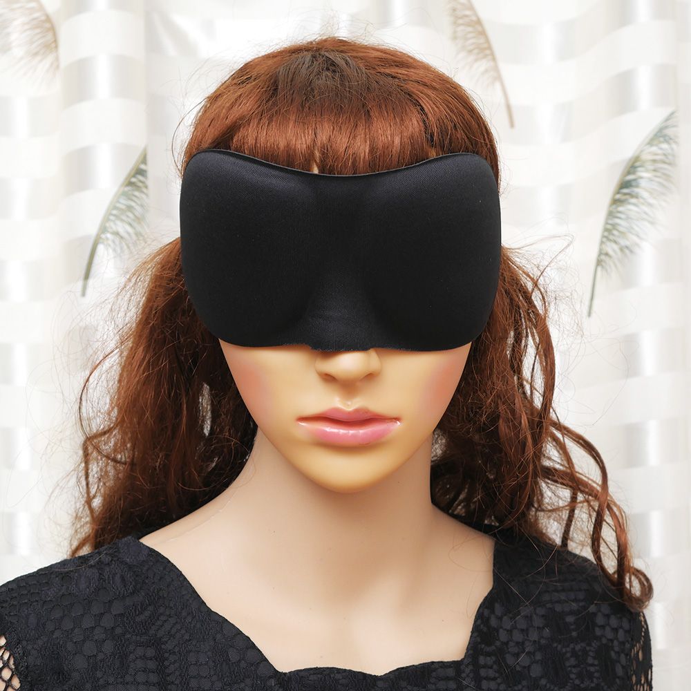 3D Reizen Slapen Oogmasker Traagschuim Gewatteerde Shade Cover Rest Sleep Eyepatch Blinddoek Shield Slaap Masker