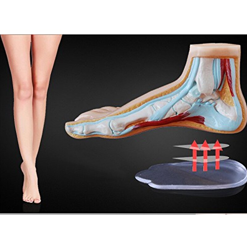 neppt orthopedic insoles heel inserts lift shoe wedge silicone knee pads women and men corrective pronation