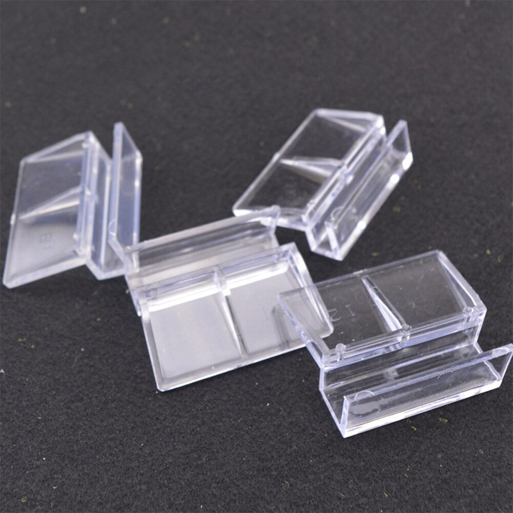 10 stk akryl hjemme tilbehør akvariestativ glassdeksel klipp akvarium 6/8/10/12mm støtteholder klar enkel installasjon