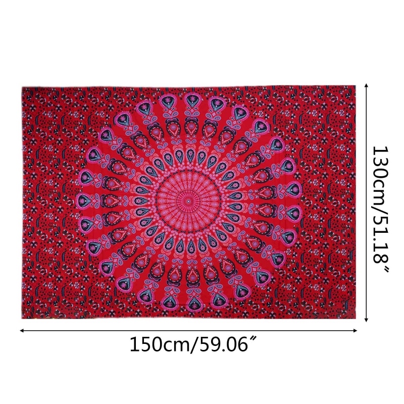Indiano Mandala elefante stampa digitale 3D appeso a parete arazzo telo cavalla tenda da viaggio coperta da campeggio decorazione domestica M7DA