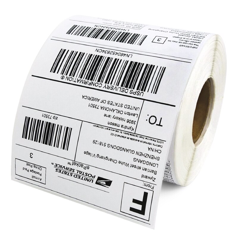 4x6 Thermal Labels 100 x 150 mm for Zebra 2844 Zp-450 Zp-500 Zp-505, 100 x 100 mm, 100 x 200 mm, Top Coated, 1 Roll