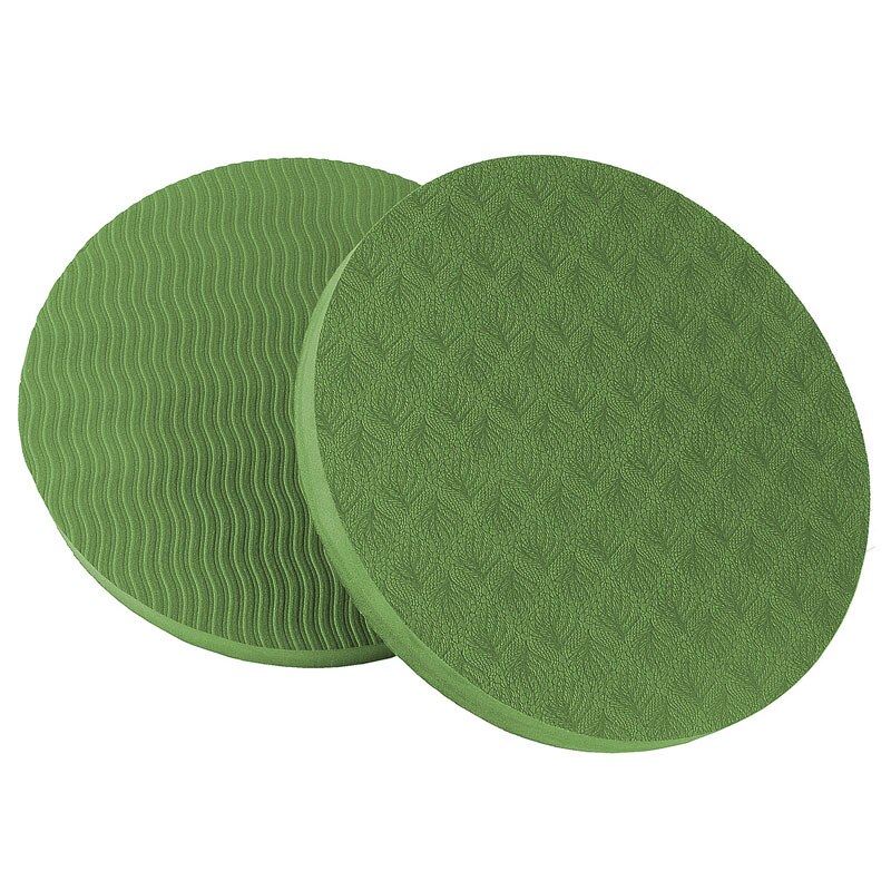 Runde yogamatte, praktisch zum mitnehmen, rundes yogapad für sport, balance und training, rutschfest, dickwandig