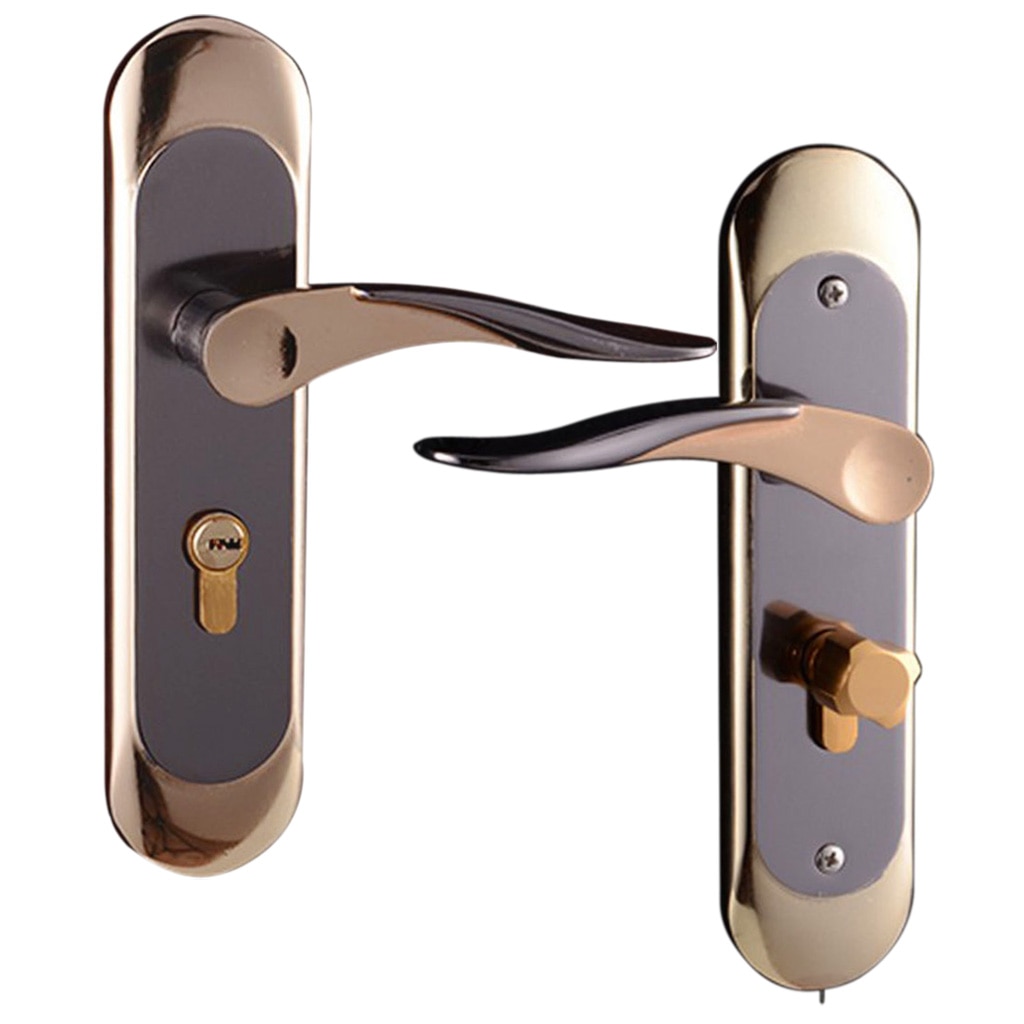 Minimalism Interior Door Lock Latch Bedroom Privacy Lever Lockset Hardware