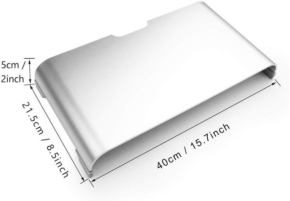 Aluminiummonitor stativ dator riser universal metall stationär stå upp  to 27 tum skärmar för pc, bärbar dator, imac, mac, macbook