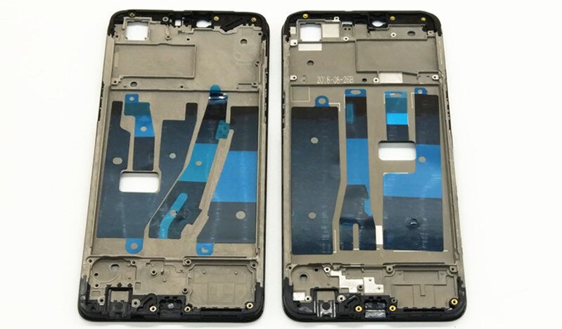 for Oppo A5 / A3s battery housing phone case with mid frame back cover +FOR oppo A5 middle frame replacement parts: black middle frame