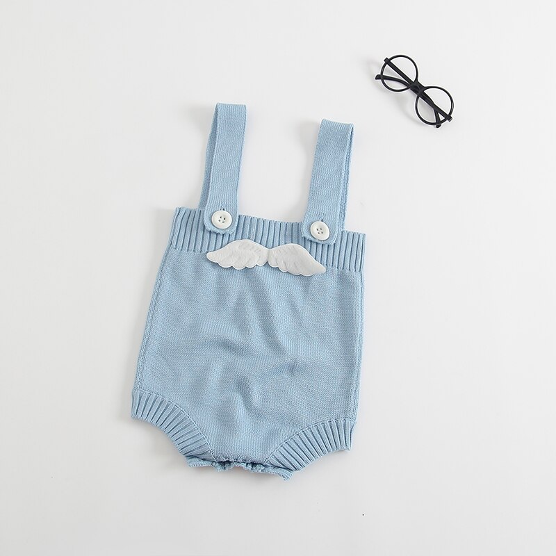 en najaar Baby Rompertjes Bebe Klimmen Pak Kleding breien Kleding Met Engelenvleugels