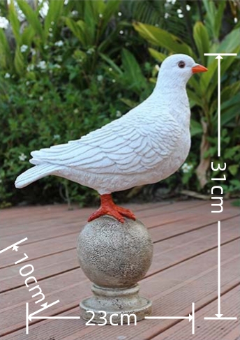 Witte Duif Decoratie Huis Decoraties Voor De Kamer Tuin Decoratieve Beelden Hars Sculpturen En Beeldjes Duif Ornamenten: Bordeaux