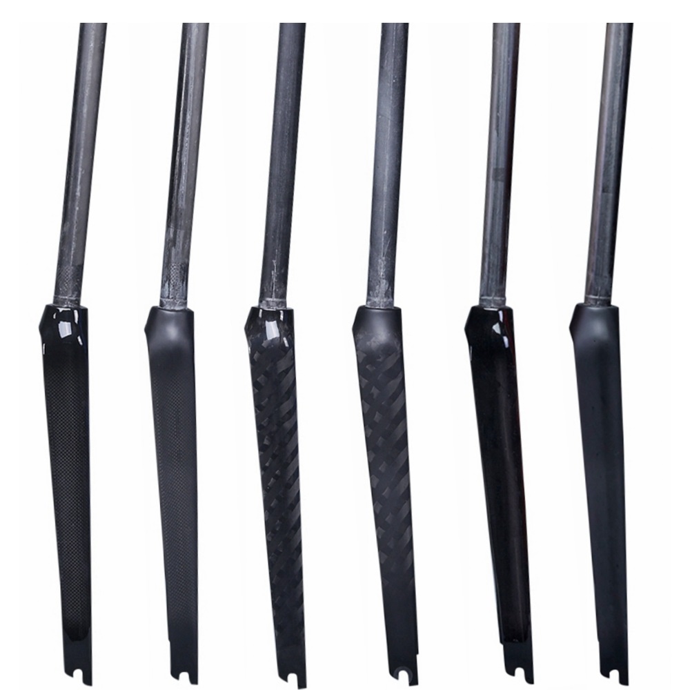 Gloss or Matt 3K UD 12K Carbon Fiber Bicycle Road Bike Fork Cycling Parts 700C Straight 1-1/8" 28.6mm