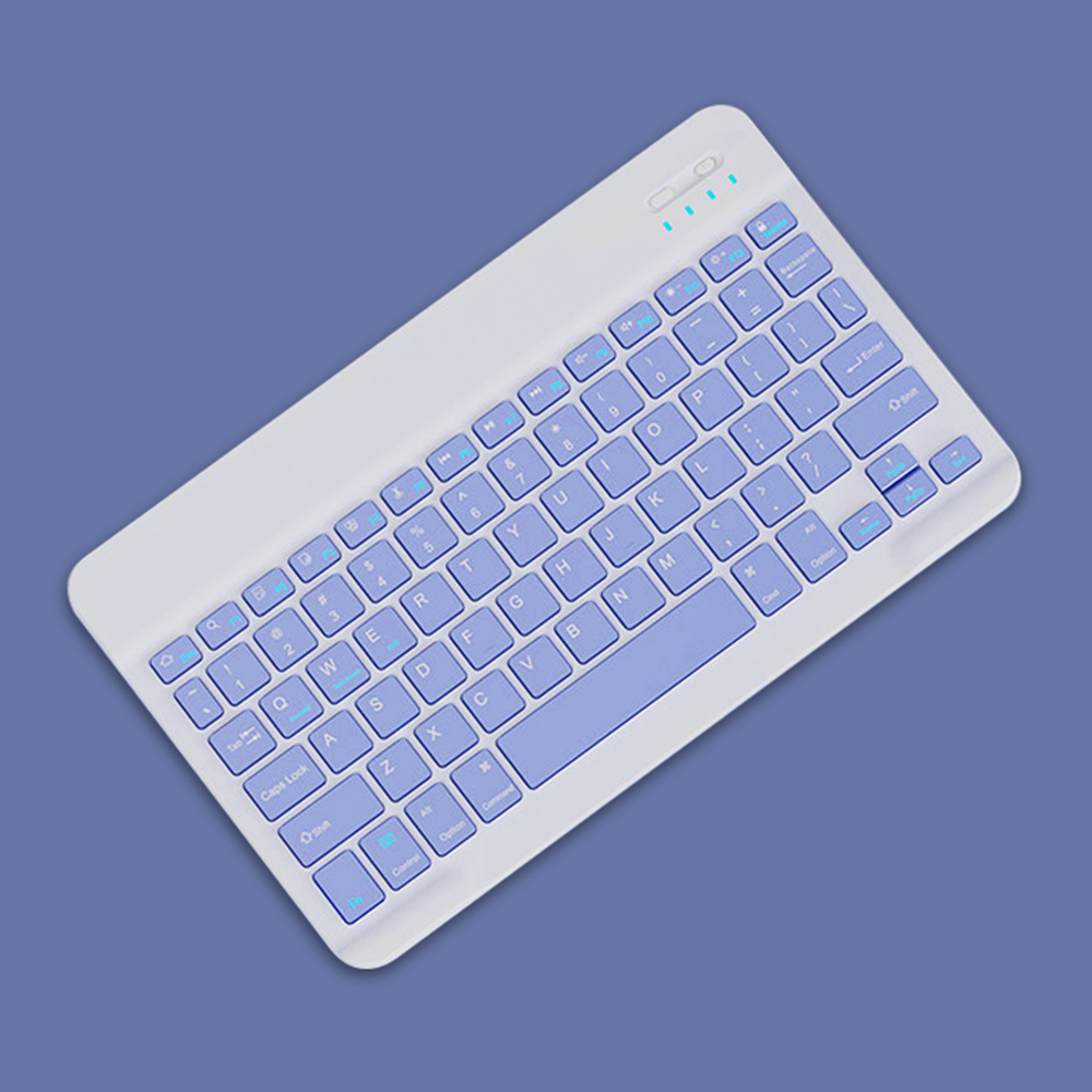 Wireless Keyboard For IOS Android Windows for iPad Keyboard Air Mini Pro Bluetooth Keyboard Mouse For Apple Xiaomi Huawei Tablet: WHITE