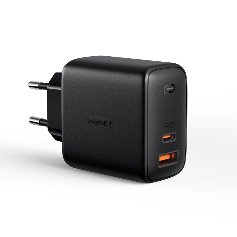 AUKEY PA-B3 65W PD szybka ładowarka ścienna ue usa typ C stacja ładująca USB dla iphone&#39;a dla ładowarki do telefonu Macbook: EU Black