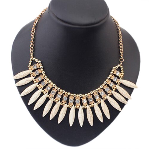 Vrouwen Mode Fringe Retro Mooie Occident Stijl Crystal Prachtige Kwastje Ketting 01CA
