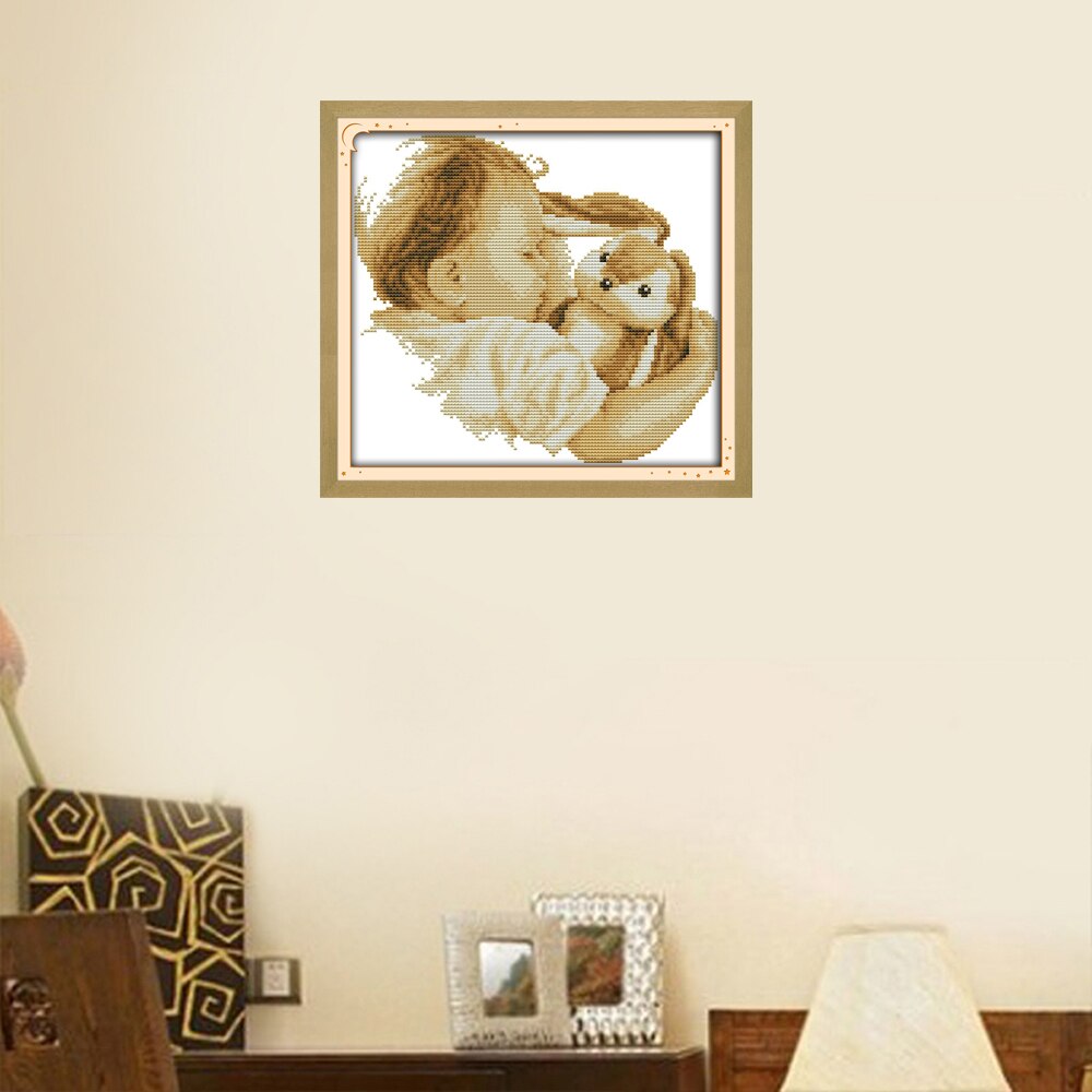 Handwerken DIY 14CT 11CT DMC kruissteek Sets Voor borduurpakketten Portret Telpatronen-Stikken Home Decoratie