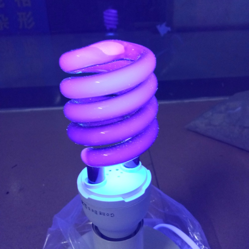 E27 40W 220V Ultraviolet Licht Spaarlamp Spiraal Quartz Fluorescerende Uv Zwart Licht Violet Cfl 365nm Podium effect Lampen
