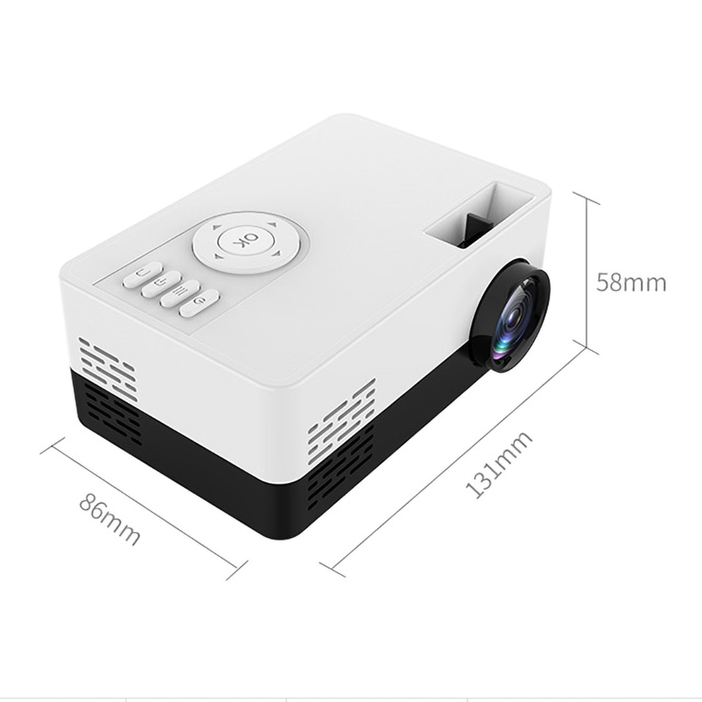 J15 Draagbare Mini Projector 1080P Ondersteuning 23 Talen Av Usb Sd Card Usb Mini Home Projector Draagbare Pocket beamer Pk J9