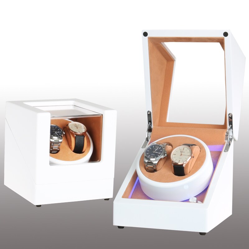 Devanadera de reloj mecánico con pantalla LED, soporte de caja de almacenamiento de joyería, agitador de Motor, rotador automático silencioso, 5 modos: Diamante color G