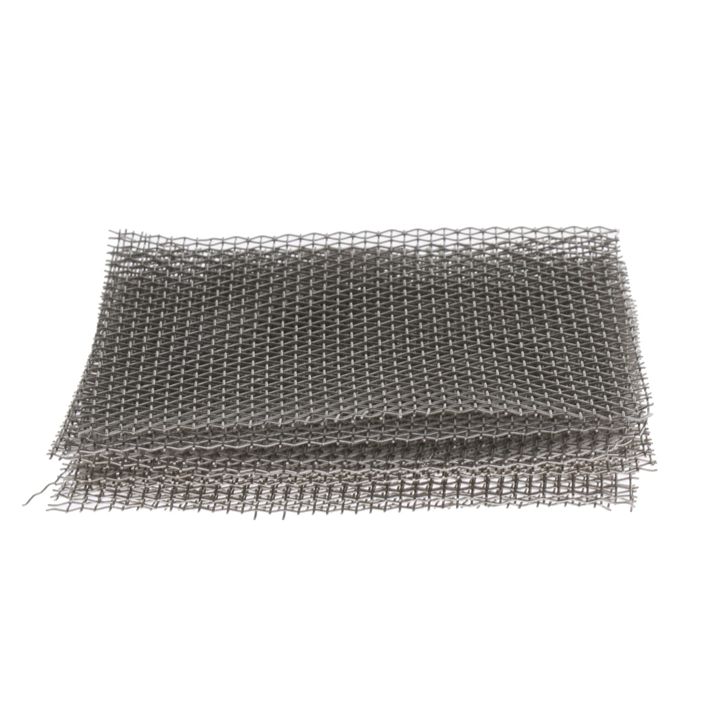 10Pcs Stainless Steel Wire Mesh Pad Aquarium Fish Tank Plants Moss Net Decor