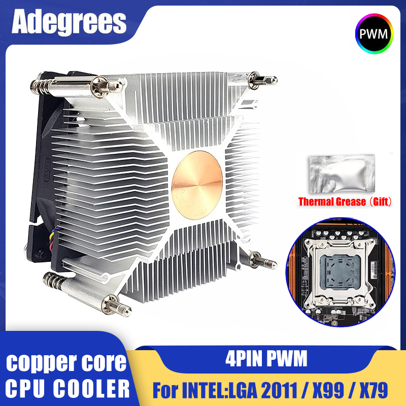 80MM CPU Air Cooler 4PIN PWM Cooling PC Radiator Fan for Intel X79 X99 CPU Fan Ventilador