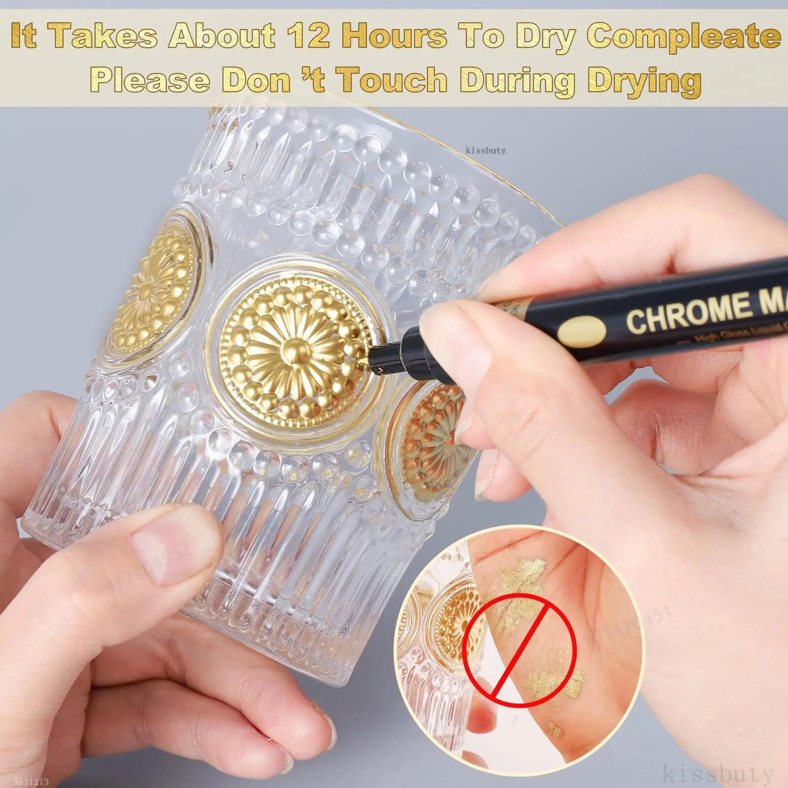 Rotulador de espejo cromado, rotuladores de pintura reflectantes DIY de 2mm, marcadores de espejo, marcador de plata cromado, arte de estilo de coche, 3/2/1 Uds.