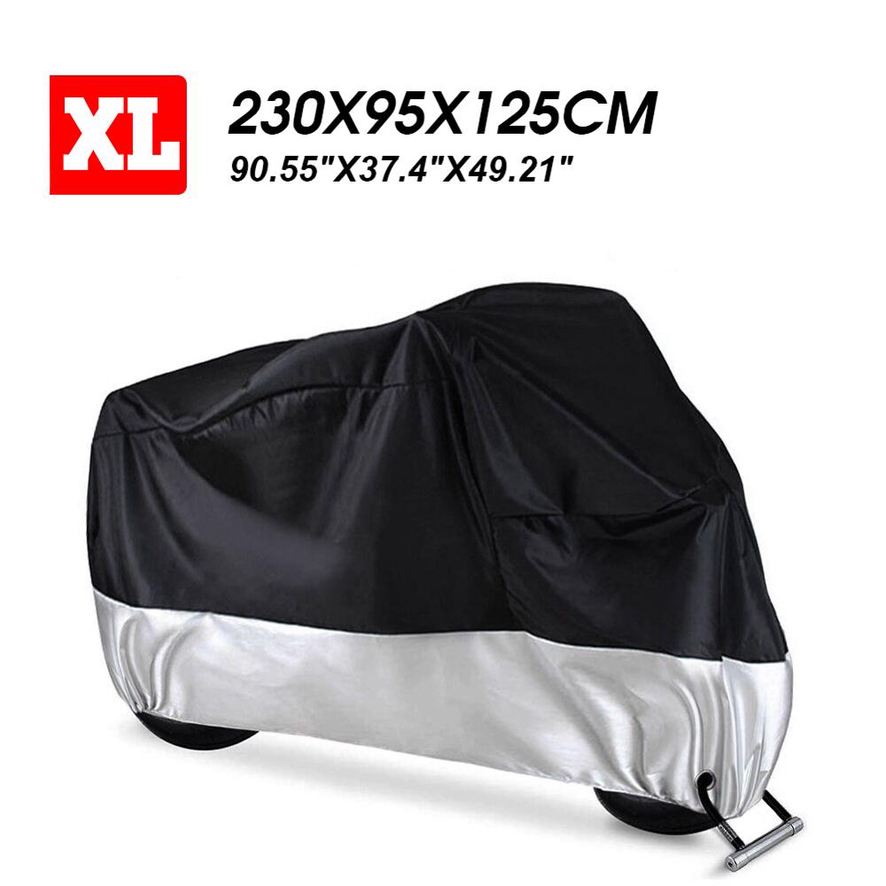 Motorcycle Cover Bike All Season Waterproof Dustproof UV Protective Outdoor Indoor Moto Scooter Motorbike Rain Cover: XL