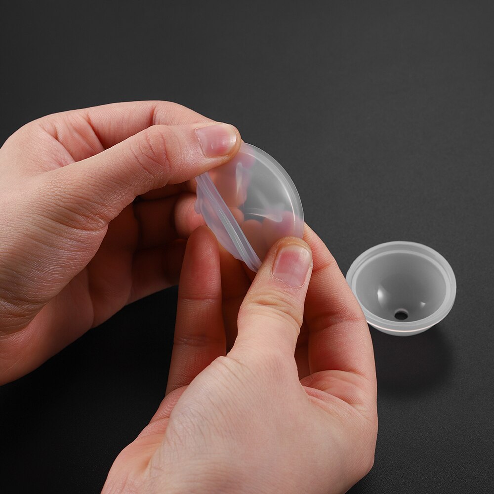 1 stück kristall-epoxidkugel-planeten-silikonform, transparente silikonform, bastelform aus epoxidharz für die schmuckherstellung.