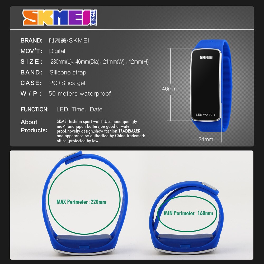 Skmei sport digitale horloges voor dames led digitale waterdichte polshorloges siliconen band complete kalender relogio feminino girl