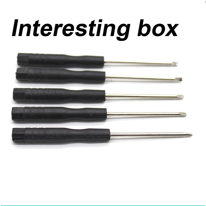 2 * 80mm black slotted screwdriver small flat relay module screwdriver slim screwdriver
