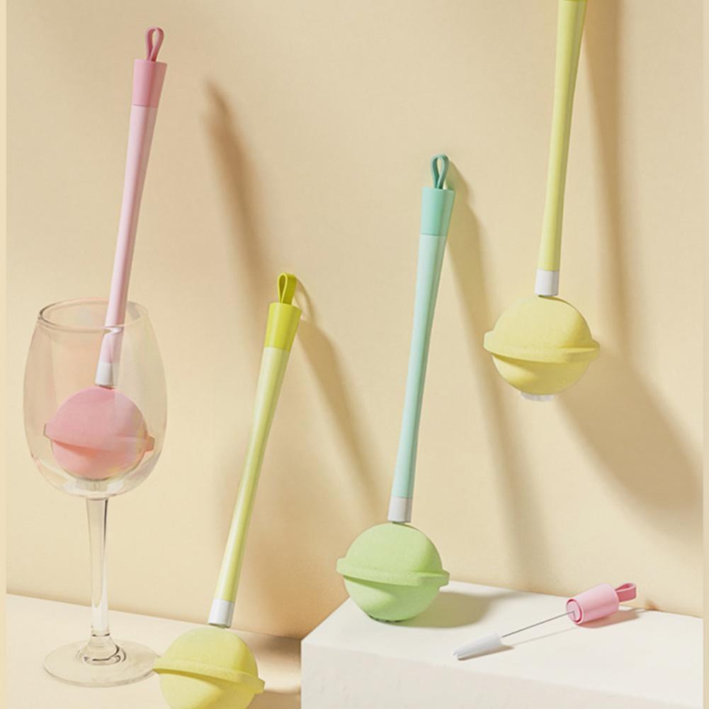 3 In1 Baby Fles Borstel Multifunctionele Lange Handvat Lange Borstel Schrobben Rotary Fles Handvat Baby Melk Cleaner U3G0